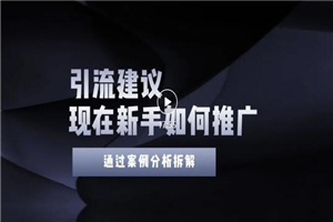 今年新手如何精准引流？给你4点实操建议让你学会正确引流（附案例）