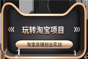 玩转淘宝项目,中小卖家操作淘宝店铺创业实战教学
