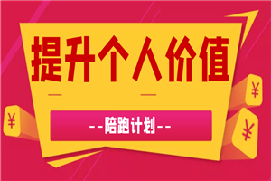 提升个人价值，提高赚钱能力陪跑课程